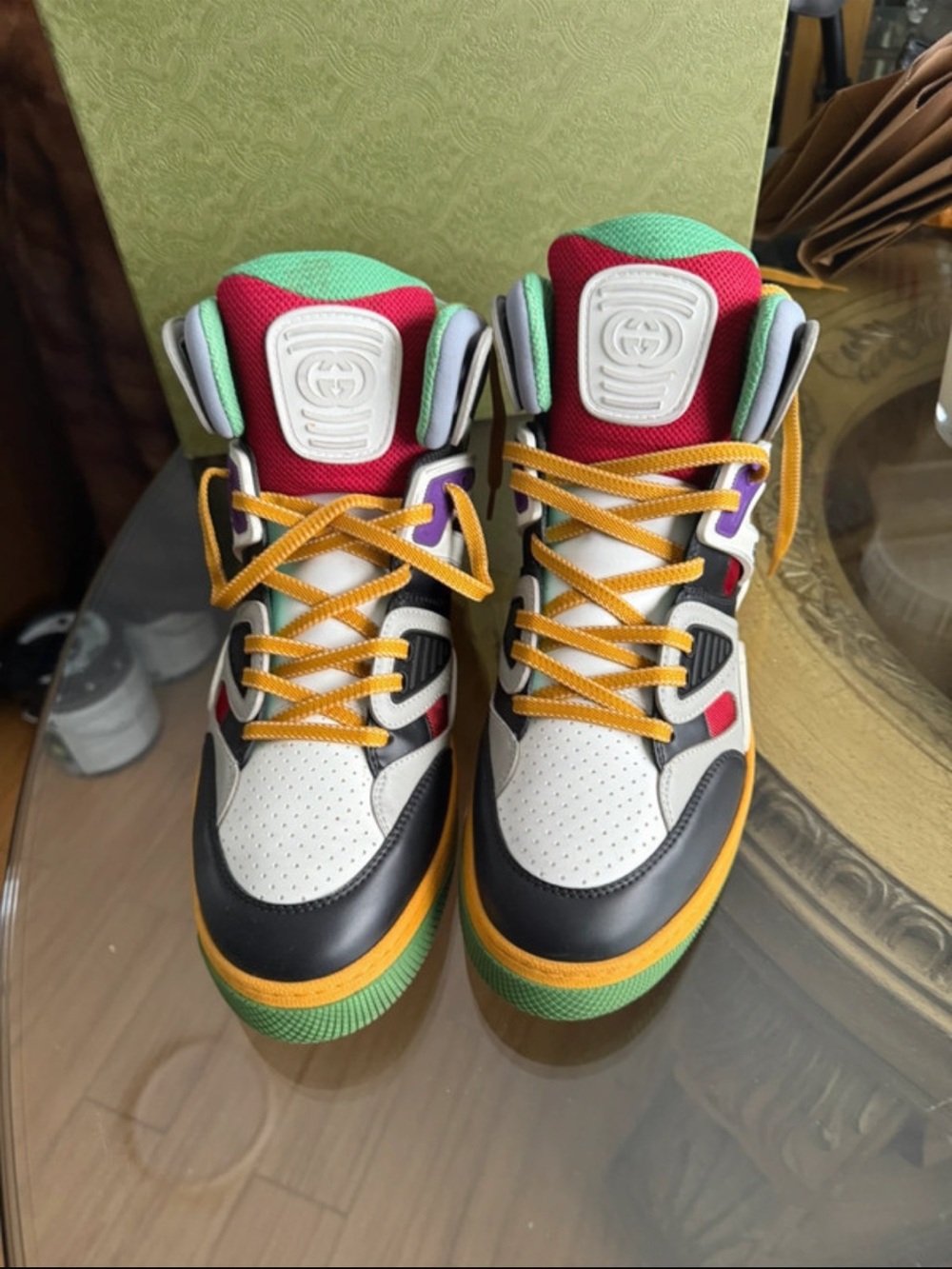 Kids Multi-Color High-Top Sneakers - Stylish Everyday Shoe